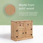 Corona Solid Wood 2-Door 2-Drawer Buffet Sideboard