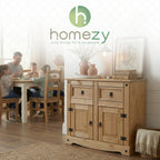 Corona Solid Wood 2-Door 2-Drawer Buffet Sideboard