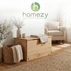 Corona Solid Wood Storage Chest with Safe-Stay Hinged Lid