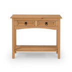 Corona 35" Solid Wood 2-Drawer Console Table