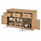 Panama Solid Wood 3-Door 3-Drawer Buffet Sideboard