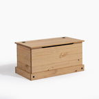 Corona Solid Wood Storage Chest with Safe-Stay Hinged Lid