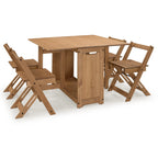 Corona Space Saving Solid Wood Butterfly Dining Set